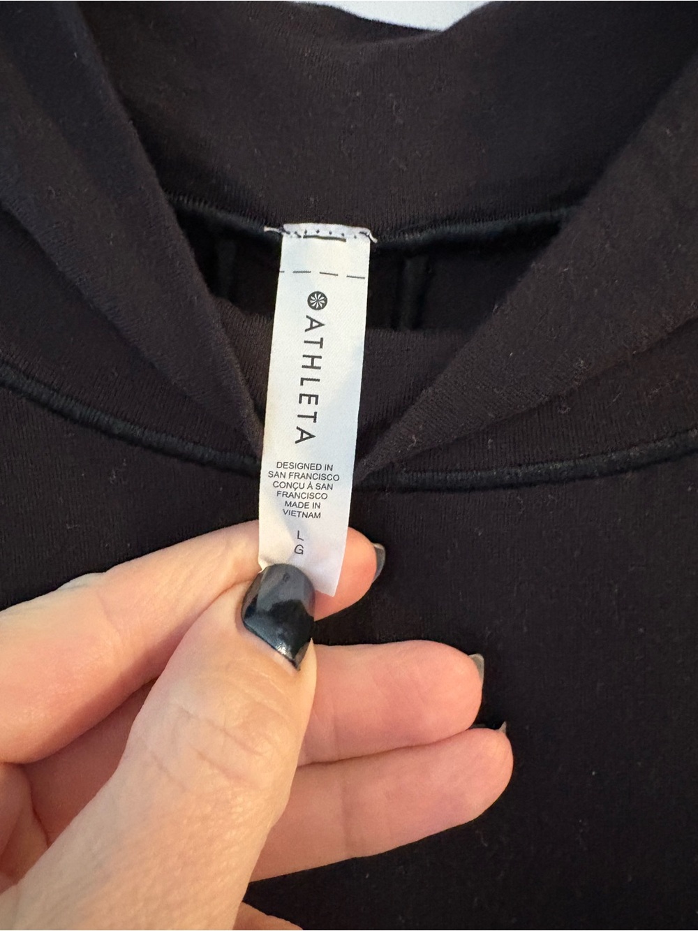 Athleta Black Women's tunic top